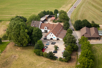 Auberge du Manoir Bierhelderhof à le quartier Rohrbach in Heidelberg dans le département Bade-Wurtemberg, Allemagne d'en haut