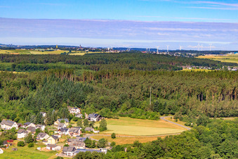 Vue aérienne de De l'est à Ravengiersburg dans le département Rhénanie-Palatinat, Allemagne