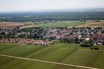 Vue oblique de Quartier Niederhochstadt in Hochstadt dans le département Rhénanie-Palatinat, Allemagne