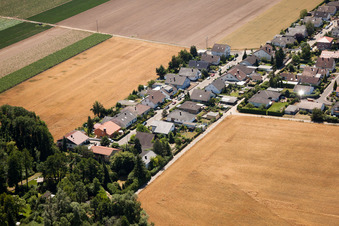 Vue oblique de Waldstr à Erlenbach bei Kandel dans le département Rhénanie-Palatinat, Allemagne
