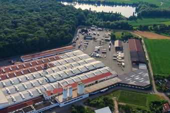 Maison Weber à le quartier Linx in Rheinau dans le département Bade-Wurtemberg, Allemagne vue d'en haut