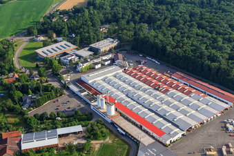 Vue d'oiseau de Maison Weber à le quartier Linx in Rheinau dans le département Bade-Wurtemberg, Allemagne