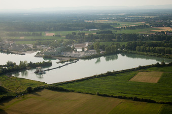 Bischwiller dans le département Bas Rhin, France vue d'en haut