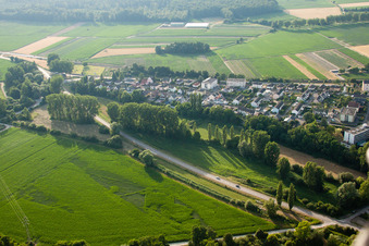 Enregistrement par drone de Bischwiller dans le département Bas Rhin, France