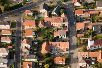Bischwiller dans le département Bas Rhin, France vue du ciel