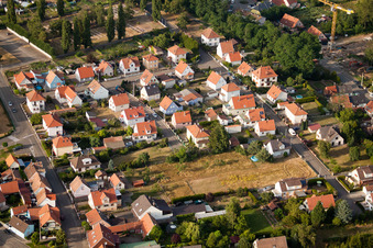 Enregistrement par drone de Bischwiller dans le département Bas Rhin, France