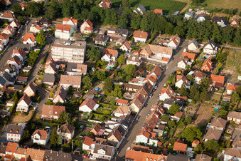 Bischwiller dans le département Bas Rhin, France vue du ciel