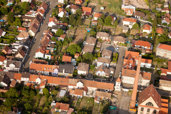 Enregistrement par drone de Bischwiller dans le département Bas Rhin, France