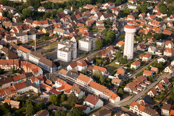 Bischwiller dans le département Bas Rhin, France hors des airs
