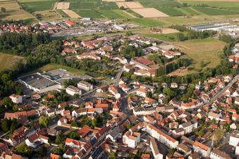 Bischwiller dans le département Bas Rhin, France vue du ciel