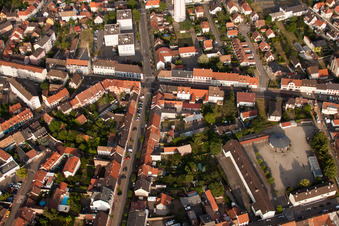 Image drone de Bischwiller dans le département Bas Rhin, France