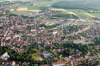 Photographie aérienne de Du nord à Bischwiller dans le département Bas Rhin, France