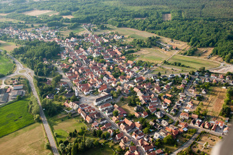 Oberhoffen-sur-Moder dans le département Bas Rhin, France hors des airs