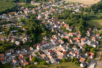 Schirrhoffen dans le département Bas Rhin, France depuis l'avion