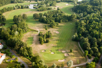 Vue oblique de Golf Club Soufflenheim Baden-Baden à Soufflenheim dans le département Bas Rhin, France