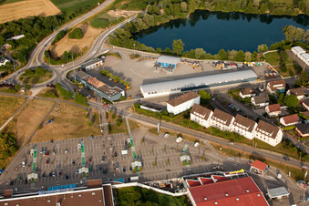 Vue oblique de Soufflenheim dans le département Bas Rhin, France