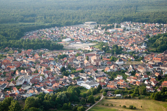 Soufflenheim dans le département Bas Rhin, France hors des airs