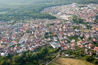 Soufflenheim dans le département Bas Rhin, France vue d'en haut
