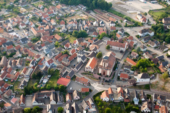 Soufflenheim dans le département Bas Rhin, France vue du ciel