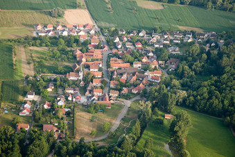 Kauffenheim dans le département Bas Rhin, France vue d'en haut