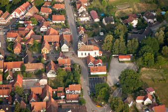 Enregistrement par drone de Forstfeld dans le département Bas Rhin, France
