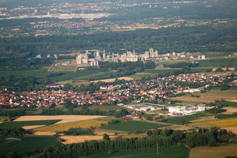 Image drone de Beinheim dans le département Bas Rhin, France
