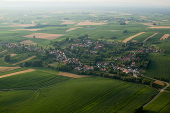 Photographie aérienne de Eberbach-Seltz dans le département Bas Rhin, France