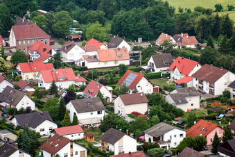 Au Schützenpl à Barbelroth dans le département Rhénanie-Palatinat, Allemagne vue du ciel