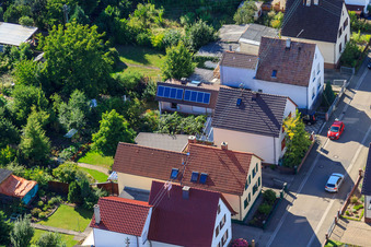 Waldstr à Kandel dans le département Rhénanie-Palatinat, Allemagne vue du ciel