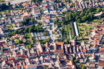 Vue aérienne de Quartier de Neue Landstraße à Rülzheim dans le département Rhénanie-Palatinat, Allemagne