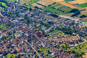 Photographie aérienne de Neue Landstr à Rülzheim dans le département Rhénanie-Palatinat, Allemagne