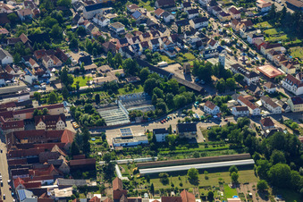 Neue Landstr à Rülzheim dans le département Rhénanie-Palatinat, Allemagne d'en haut