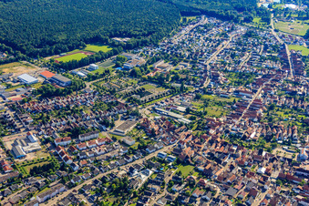 Vue aérienne de Mauritiusstr à Rülzheim dans le département Rhénanie-Palatinat, Allemagne