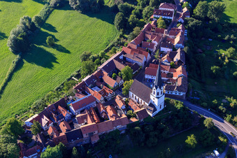 Photographie aérienne de Hinterstädel / Ludwigstraße depuis le sud à Jockgrim dans le département Rhénanie-Palatinat, Allemagne
