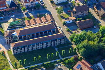 Vue aérienne de Musée de la briqueterie Jockgrim à Jockgrim dans le département Rhénanie-Palatinat, Allemagne