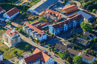 Vue aérienne de Ludowiciring à Jockgrim dans le département Rhénanie-Palatinat, Allemagne