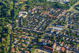 Vue aérienne de Buchstr à Jockgrim dans le département Rhénanie-Palatinat, Allemagne