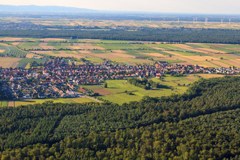 Photographie aérienne de Panorama de la ville depuis le sud à Hatzenbühl dans le département Rhénanie-Palatinat, Allemagne