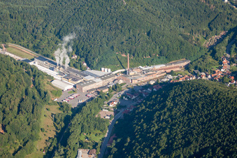 Vue oblique de Kartonfabrik Buchmann GmbH à le quartier Sarnstall in Annweiler am Trifels dans le département Rhénanie-Palatinat, Allemagne