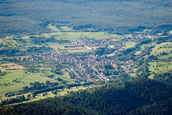 Enregistrement par drone de Lembach dans le département Bas Rhin, France