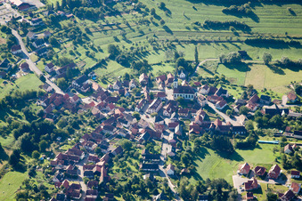 Wingen dans le département Bas Rhin, France vue du ciel