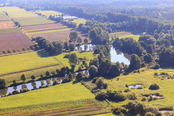 Vue aérienne de Fossé antichar Steinfeld à Steinfeld dans le département Rhénanie-Palatinat, Allemagne