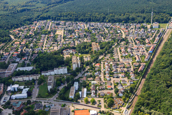 Vue aérienne de Quartier de Dorschberg à Wörth am Rhein dans le département Rhénanie-Palatinat, Allemagne
