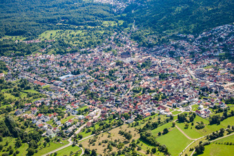 Vue aérienne de Du nord à Malsch dans le département Bade-Wurtemberg, Allemagne