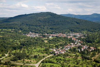 Vue aérienne de Quartier Oberweier in Gaggenau dans le département Bade-Wurtemberg, Allemagne