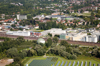 Photographie aérienne de Baden-Oos, remèdes biologiques Heel à le quartier Oos in Baden-Baden dans le département Bade-Wurtemberg, Allemagne