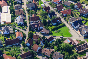 Photographie aérienne de Weinsteige x Gartenstr à le quartier Gallenbach in Baden-Baden dans le département Bade-Wurtemberg, Allemagne