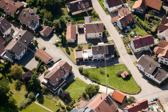 Vue aérienne de Mattenweg à le quartier Gallenbach in Baden-Baden dans le département Bade-Wurtemberg, Allemagne