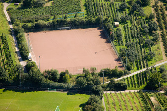 École de sport de Bade-Sud, FC Neuweier à le quartier Steinbach in Baden-Baden dans le département Bade-Wurtemberg, Allemagne d'en haut