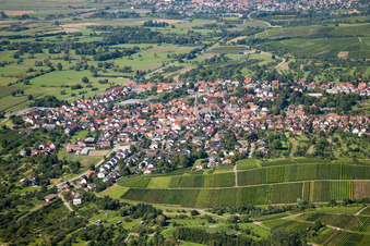 Vue aérienne de Du sud à le quartier Steinbach in Baden-Baden dans le département Bade-Wurtemberg, Allemagne